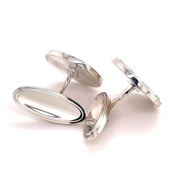 Georg Jensen Estate Sterling Silver Cufflinks 16.84 Grams GJ6 - Picture 5 of 12